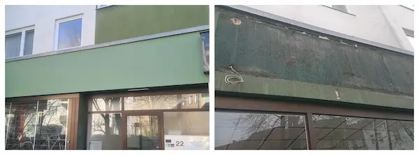 Fassade Sanieren, Vorher-Nachher vom Maler Pankow